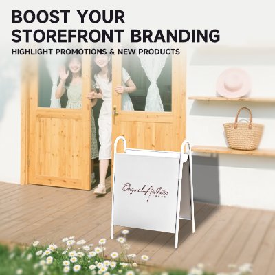 Custom freestanding sign placement