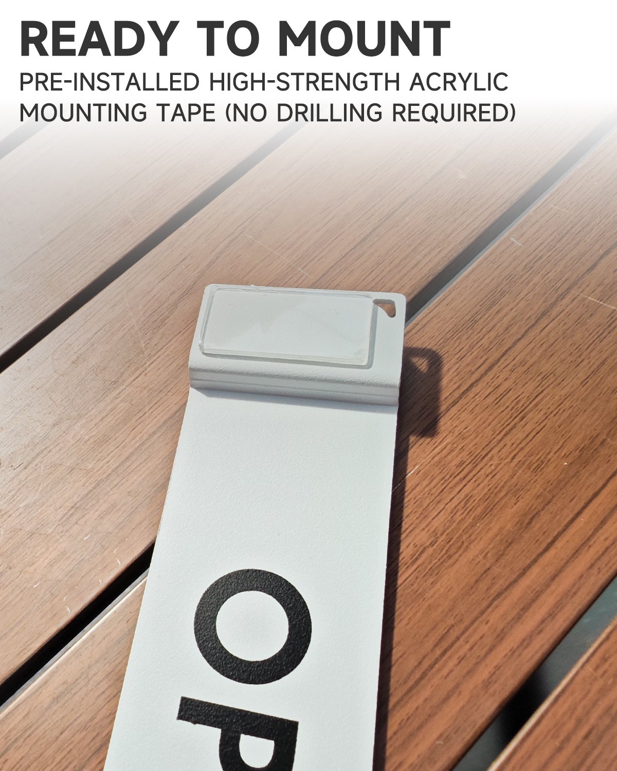 Sliding open closed door sign
